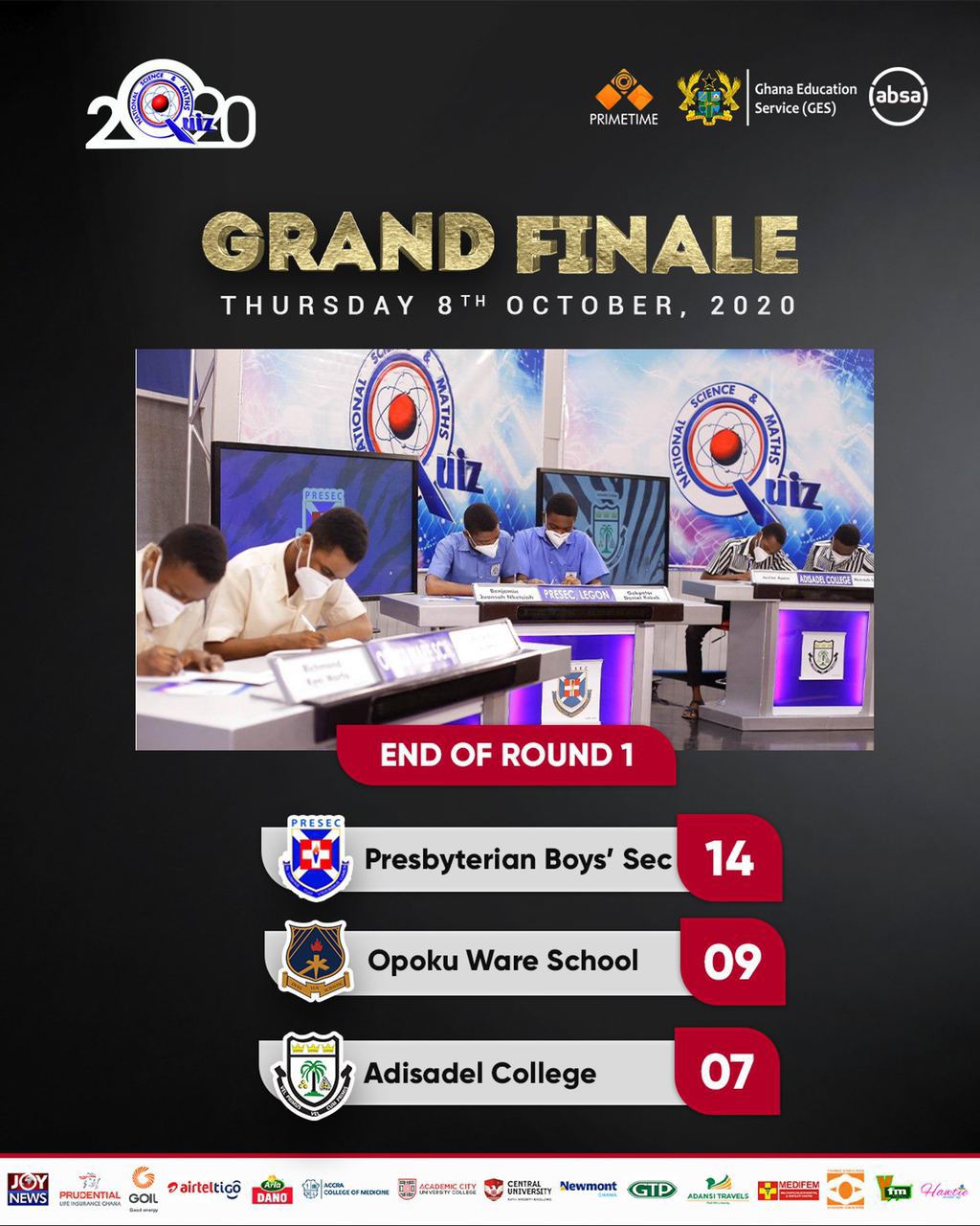 Scores of NMSQ Final 2020