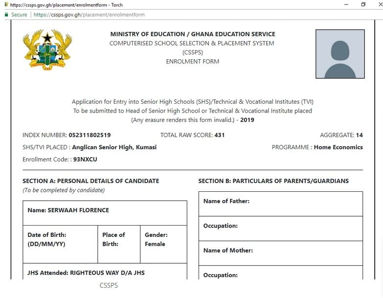 2020 SHS Placement Documents to PRINT and what to do after? Check the facts